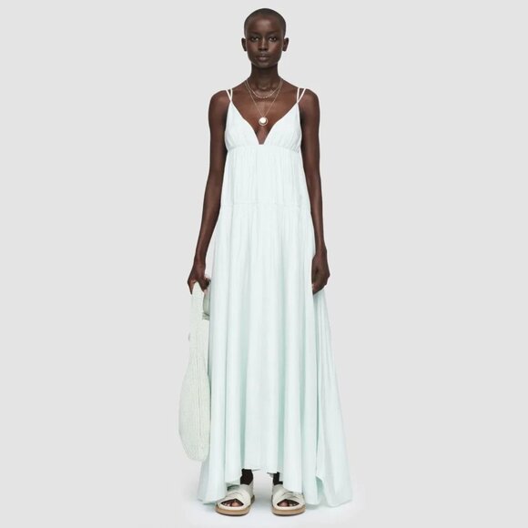 Joseph "Darnley" Silk Habotai Dress in "Aquatic", size 36 (fits like a 2/4) - Picture 1 of 9